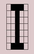 Figure 8.5 Letter I 5x7 representation. Pattern Formation