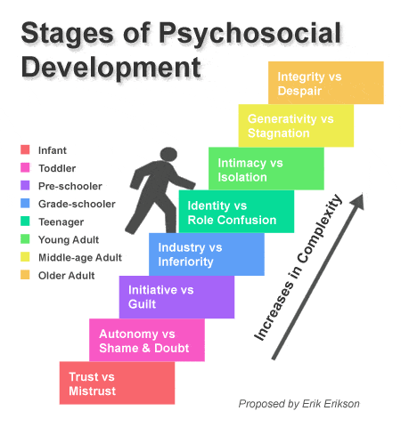 Figure 25.3 Eight stages of psychosocial development 