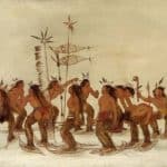 Figure 1. Ojibwa snowshoe dance, a cultural response to the seasons